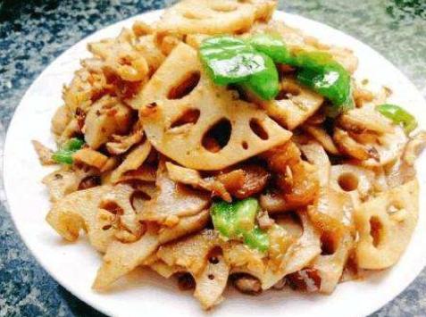 小炒莲藕肉片