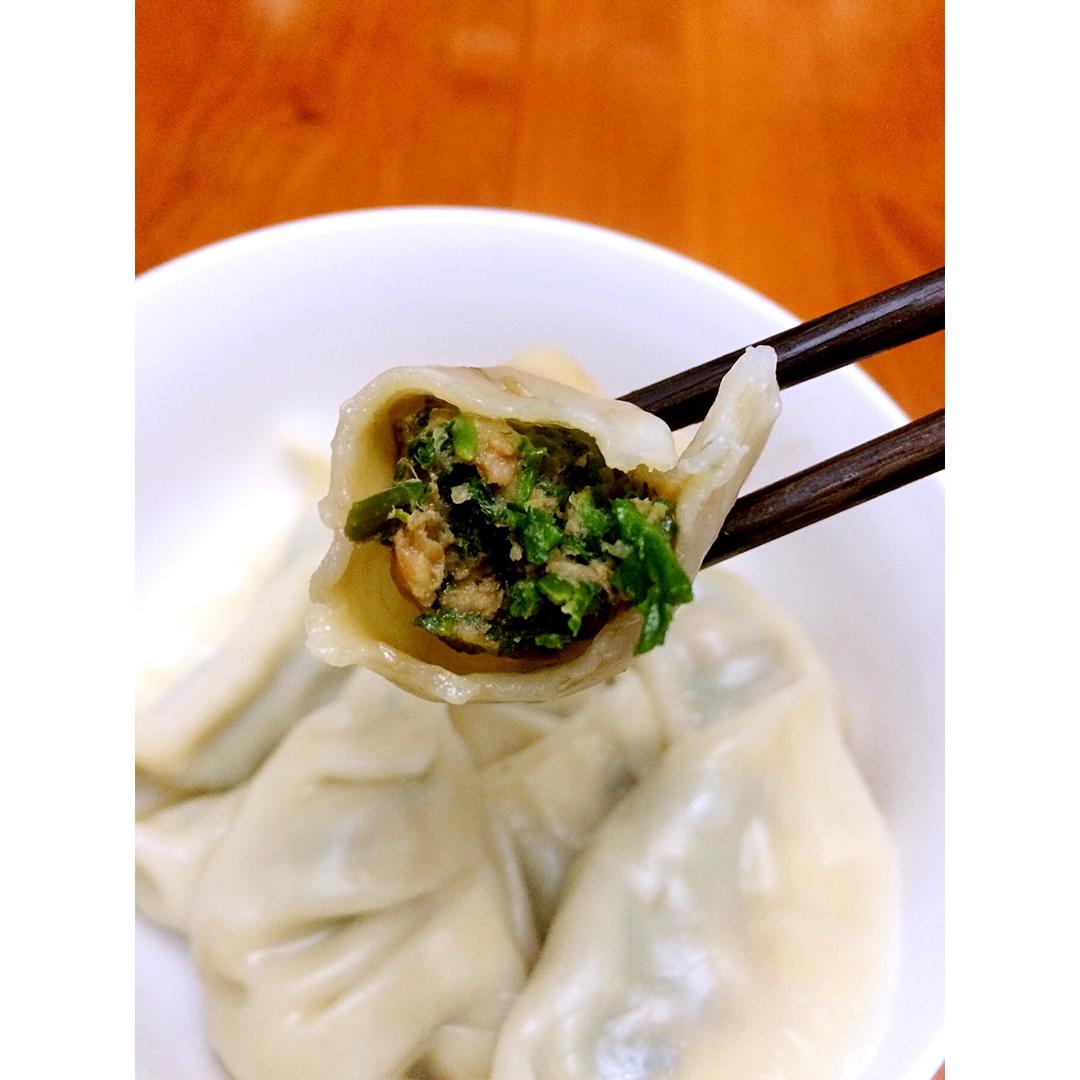 饺子 荠菜鲜肉水饺 兜妈echo做的荠菜鲜肉水饺