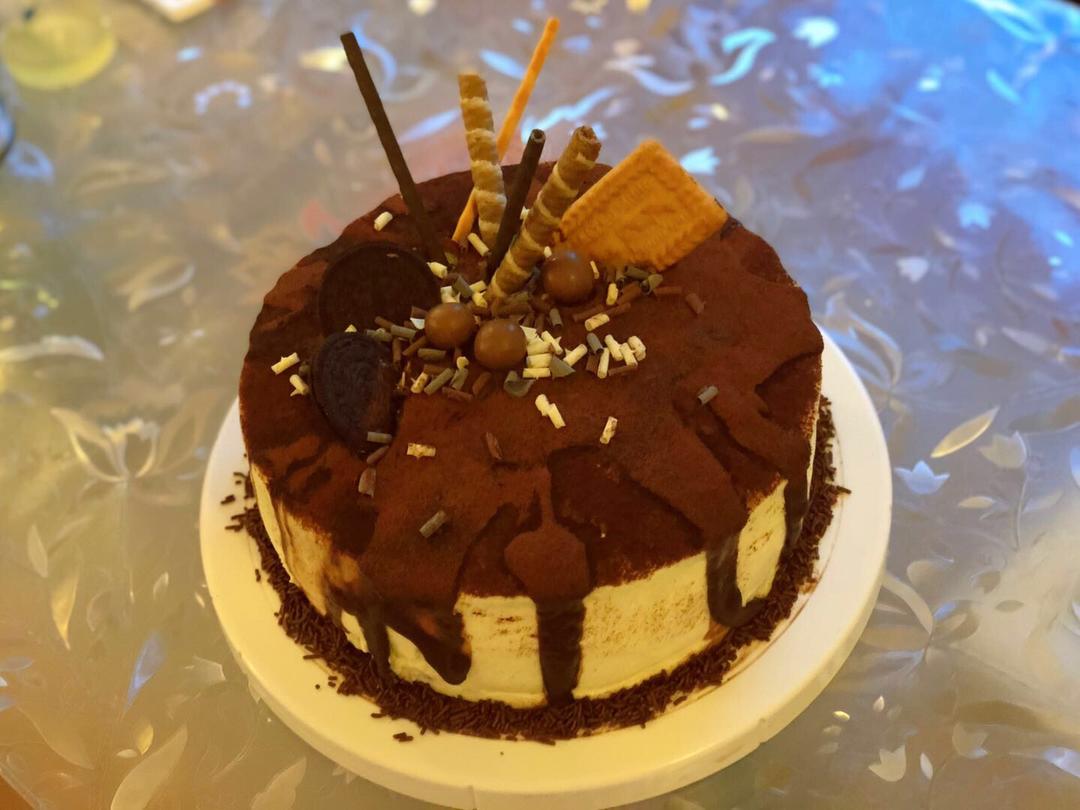 巧克力生日蛋糕(可可戚风)