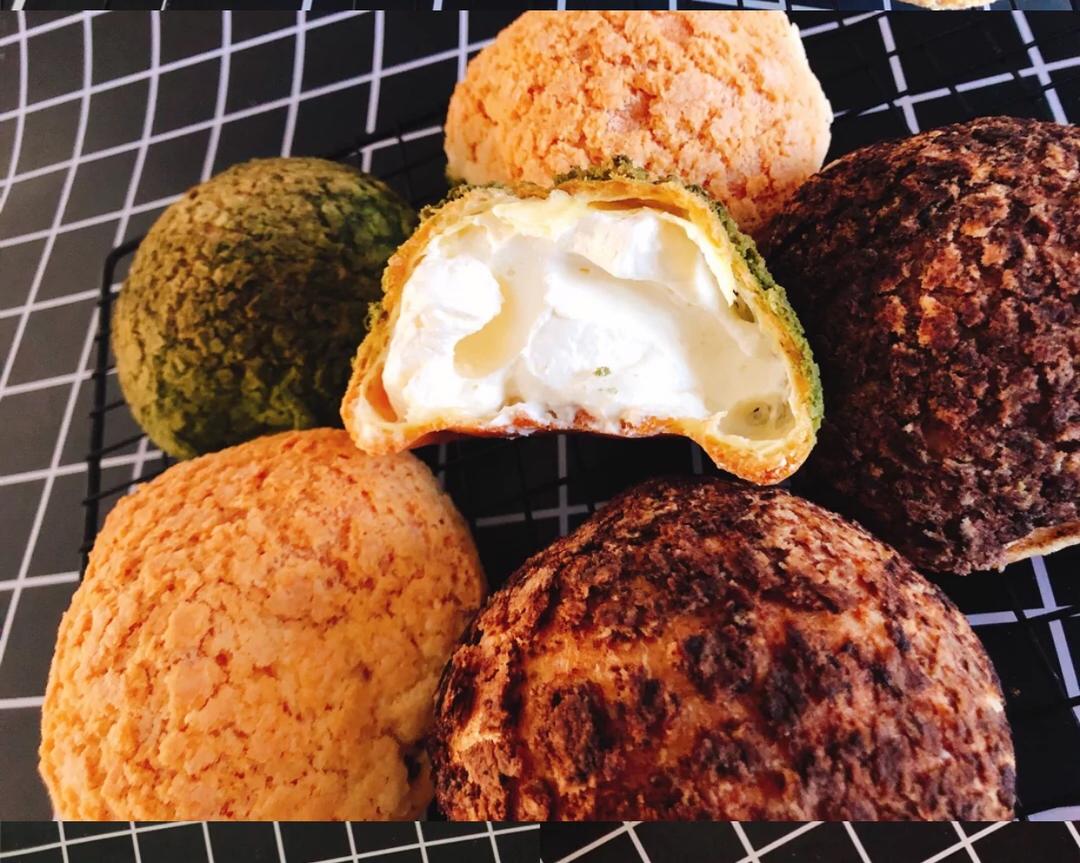 【酥皮泡芙 （家庭版）的做法步骤图】雨晴小厨娘-制作