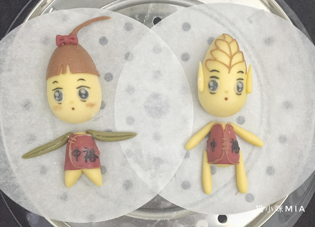 卡通馒头--麦子哥、麦苗妹