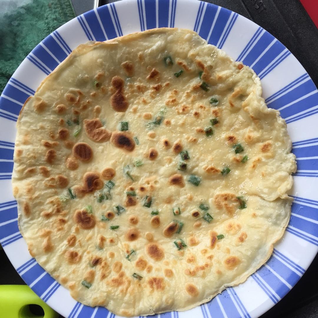 法莱-1做的糯米粉版鸡蛋摊饼
