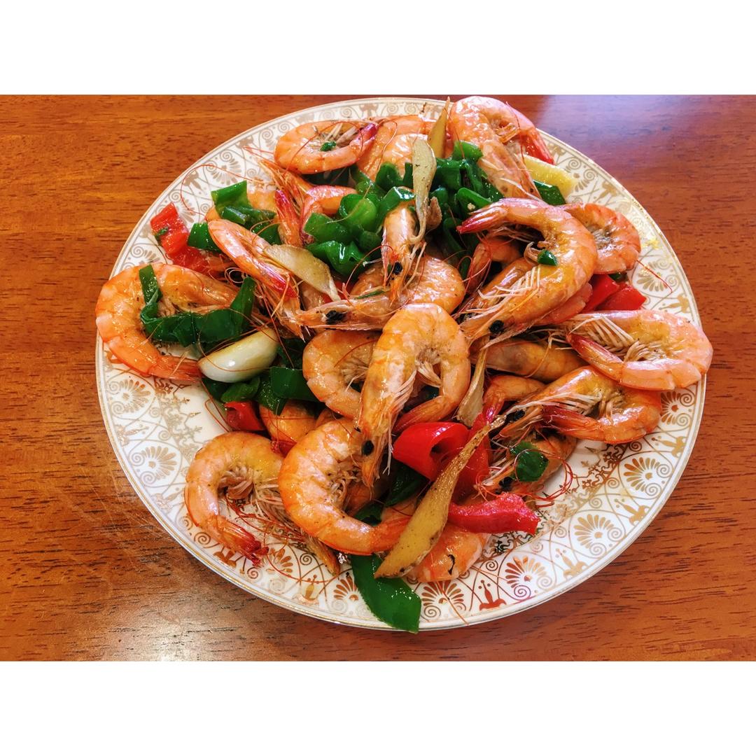 chengchenf做的青椒炒虾