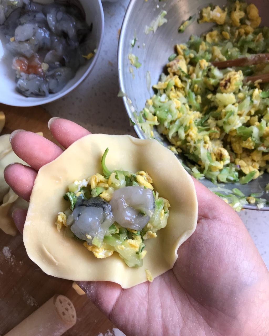李小蹊-7做的西葫芦鸡蛋虾仁三鲜饺子
