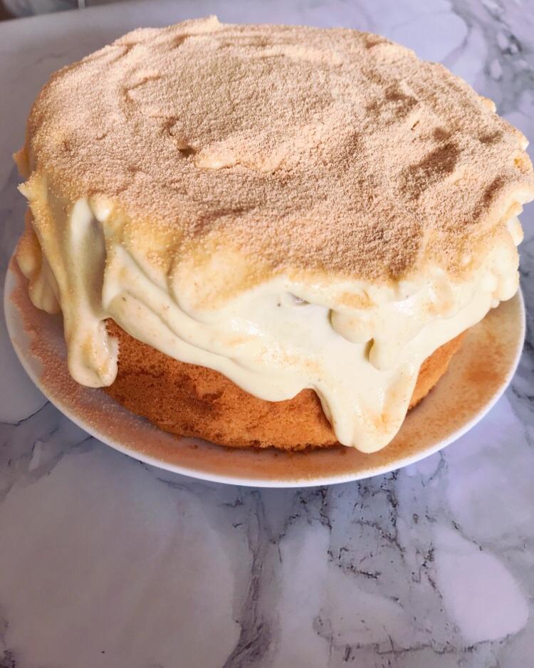 a私享家甜品做的超好吃的豆乳爆浆蛋糕