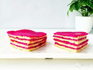 宝宝辅食:火龙果千层-火龙果的另一种吃法!10M