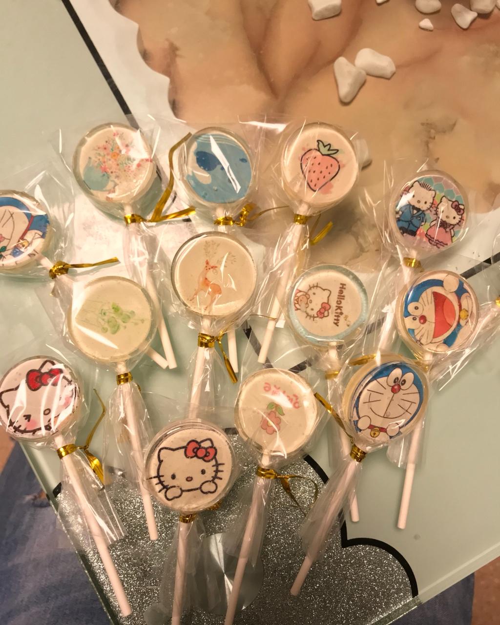 洗具蛋做的简易水晶棒棒糖