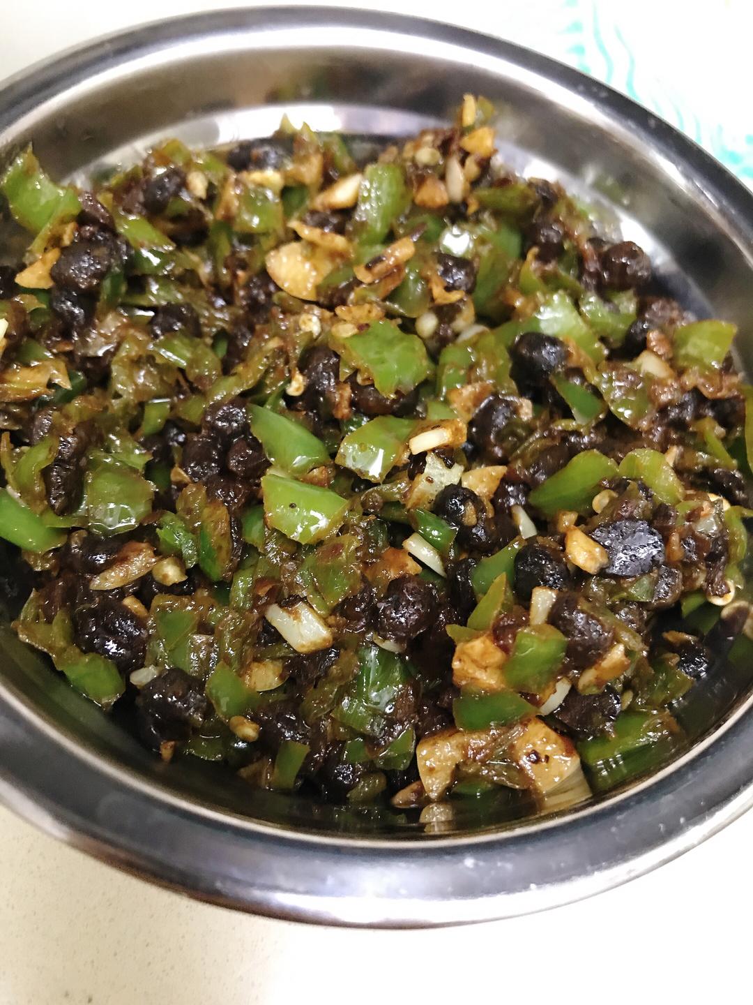 青椒炒豆豉