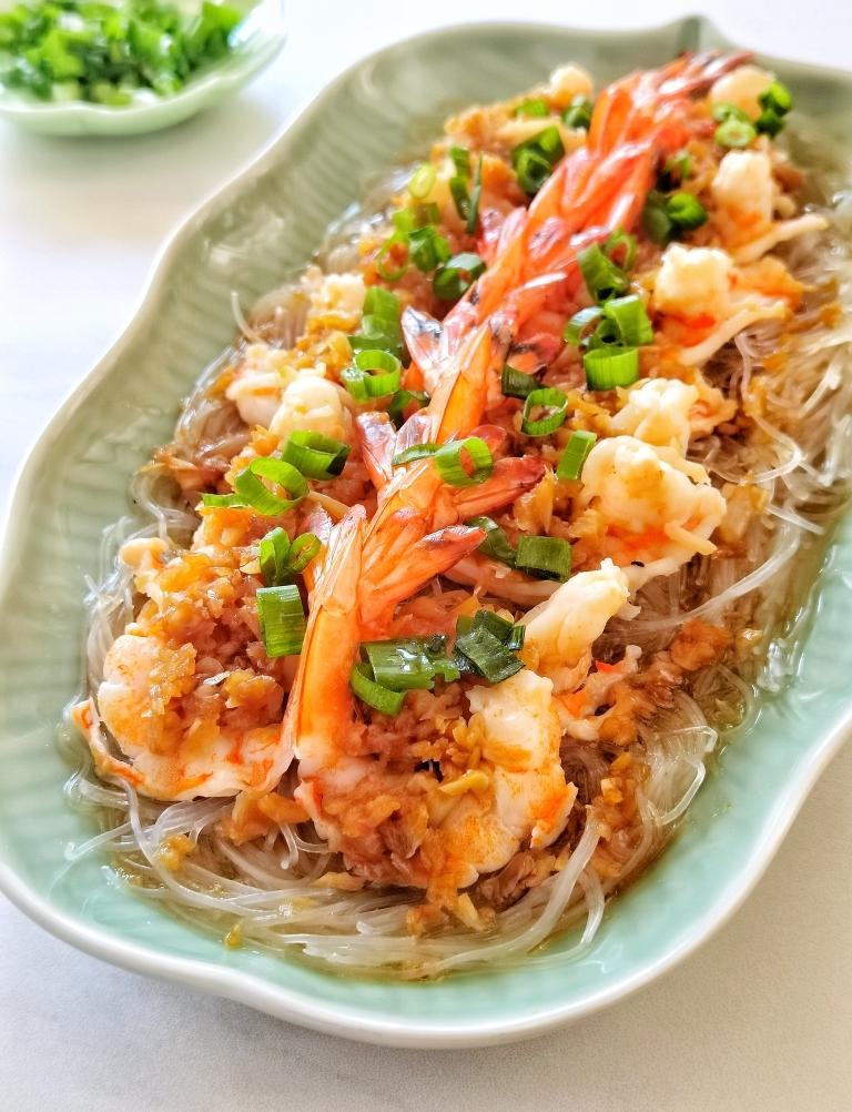 一帆风顺蒜蓉粉丝虾【摩飞极速蒸炖锅】的做法