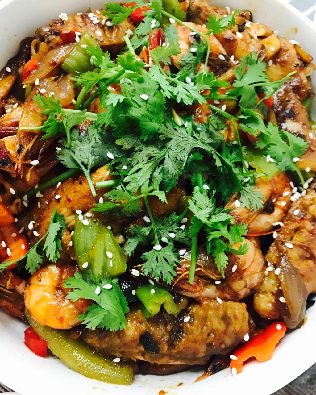 王燕yan做的干锅鸡翅虾