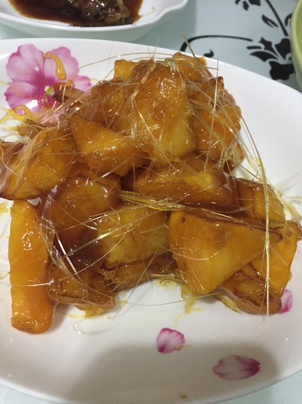 m沫m做的拔丝地瓜 toffee sweet potato