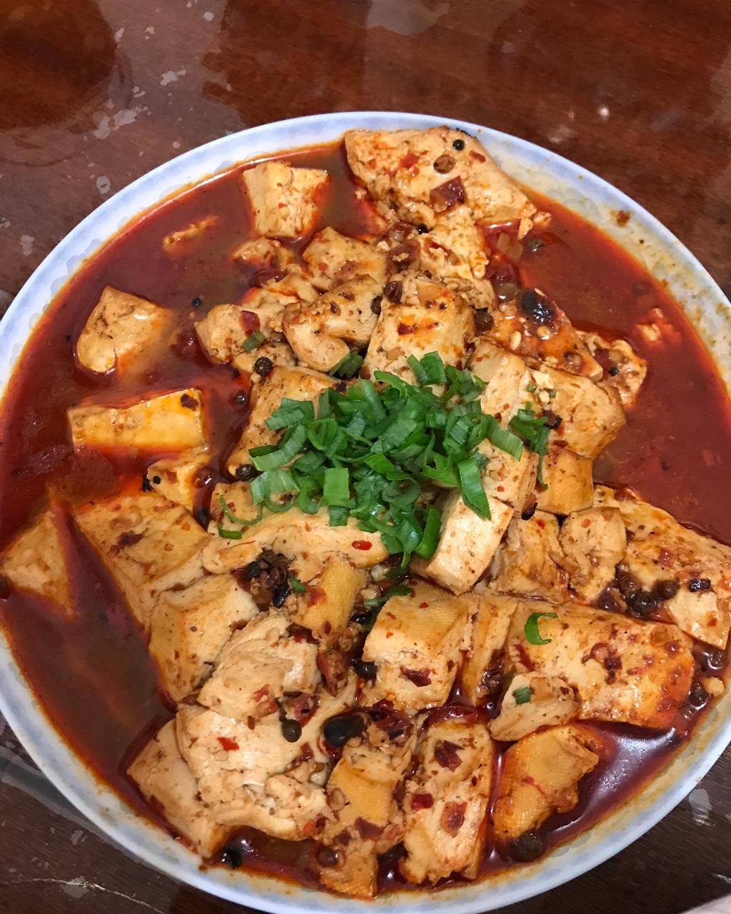 邸箫做的麻辣豆腐