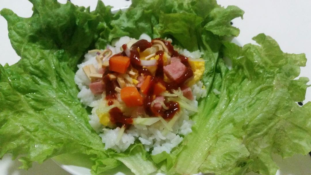 【生菜包饭的做法步骤图，生菜包饭怎么做好吃】淡淡天空_下厨房