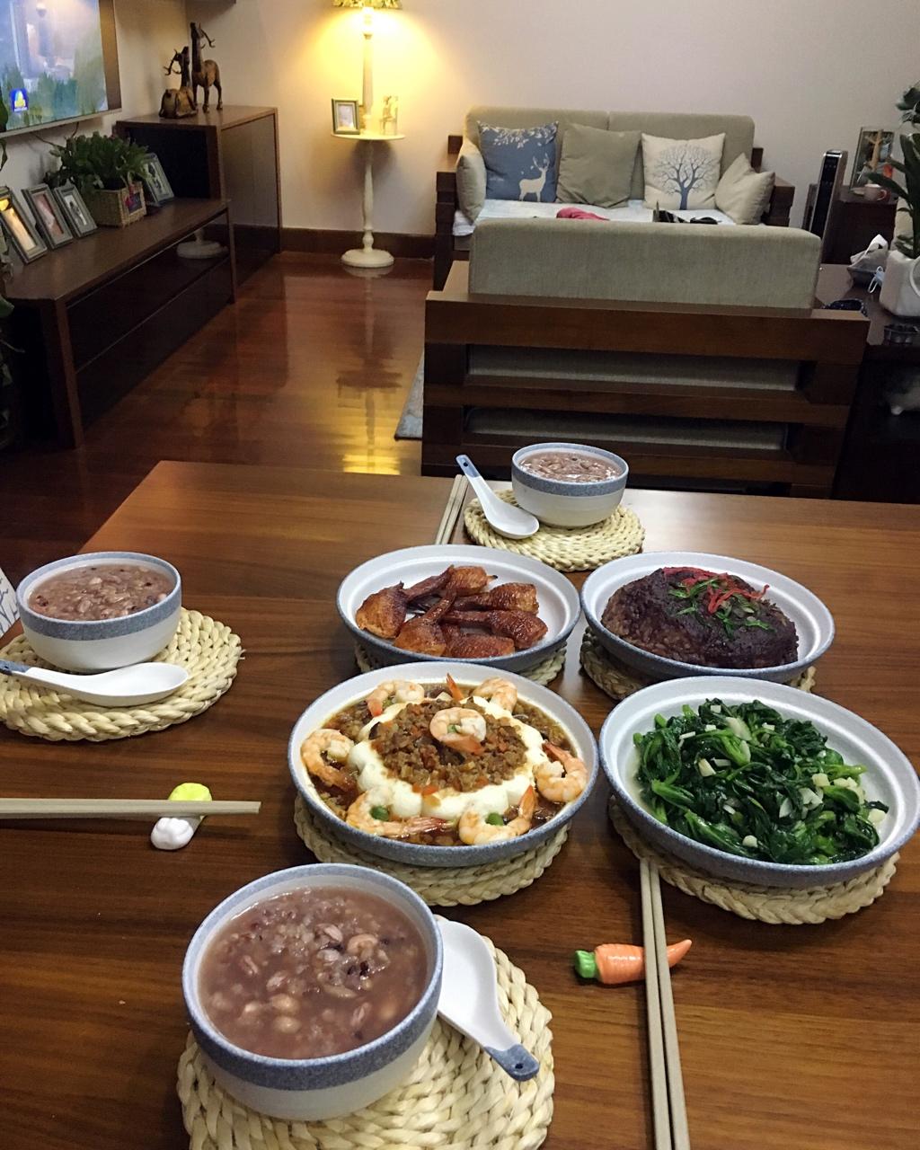 梅之小榭做的晚饭