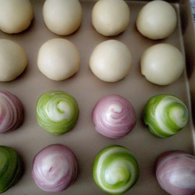 【素油开酥的三种口味蛋黄酥的做法步骤图】K.t-制作