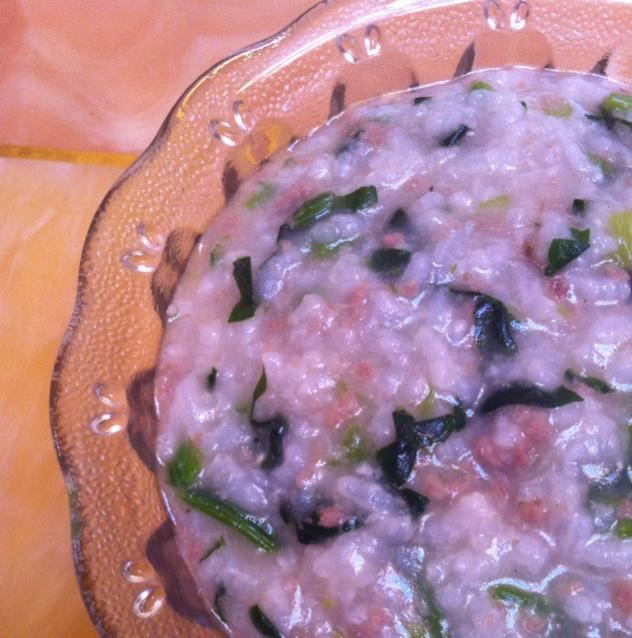 【牛肉菠菜粥的做法步骤图,牛肉菠菜粥怎么做