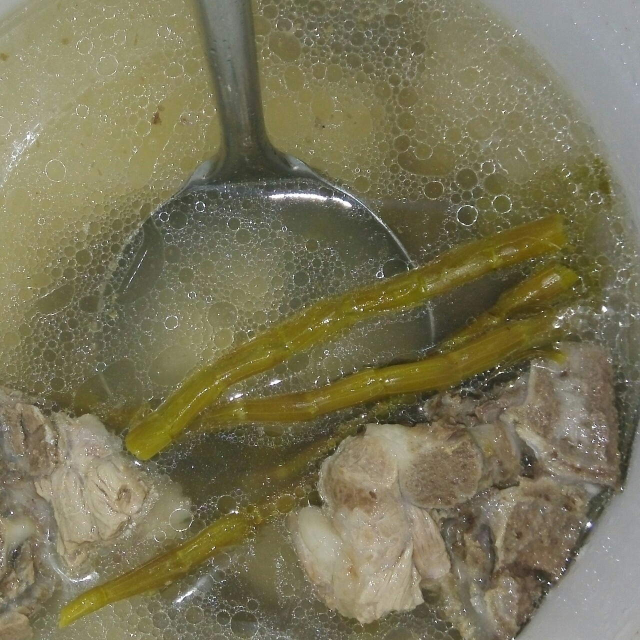 双人点做的石斛瘦肉汤