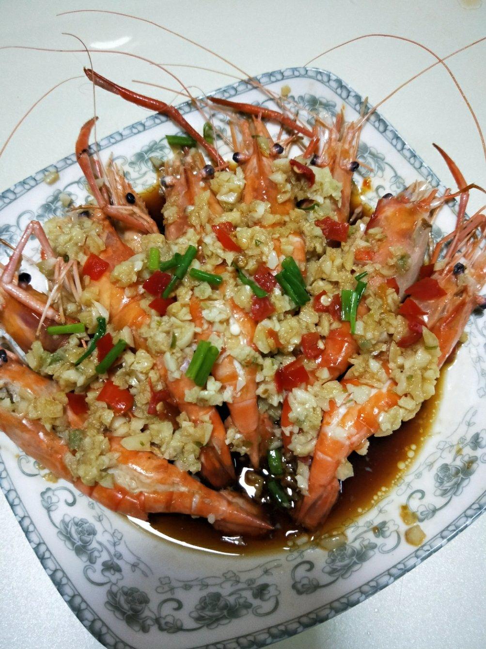 裴玉做的蒜蓉大头虾