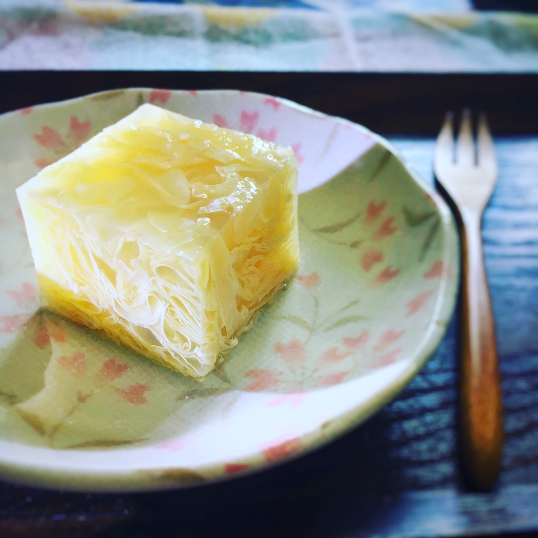 苏花做的腐竹蛋花大菜糕