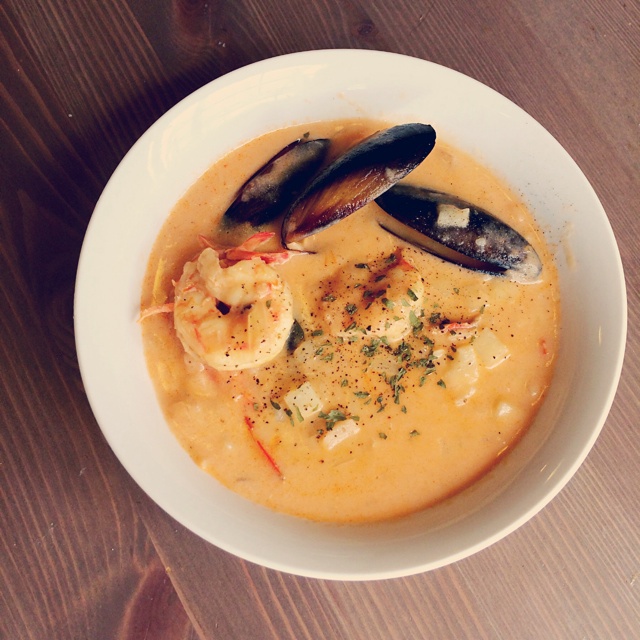 兔斯科娃舍维奇做的seafood chowder