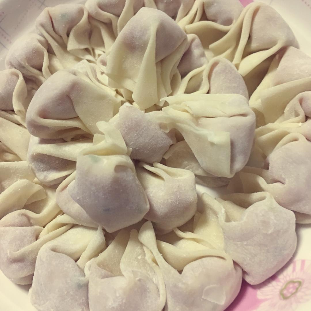汪婷happy做的小馄饨的包法