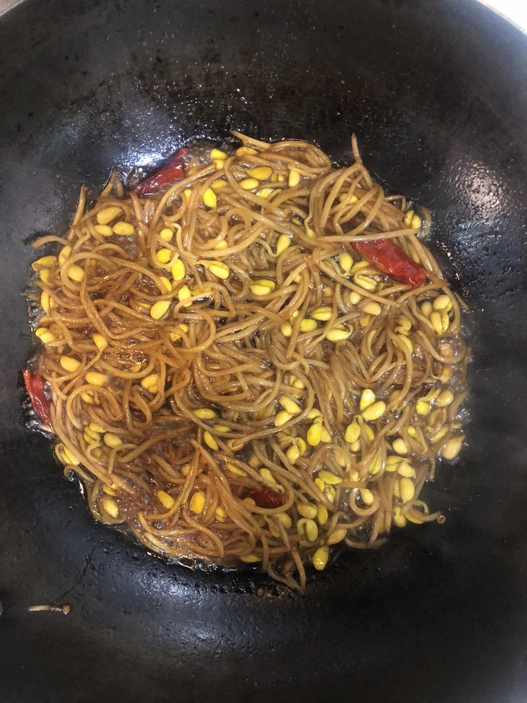 干煸黄豆芽