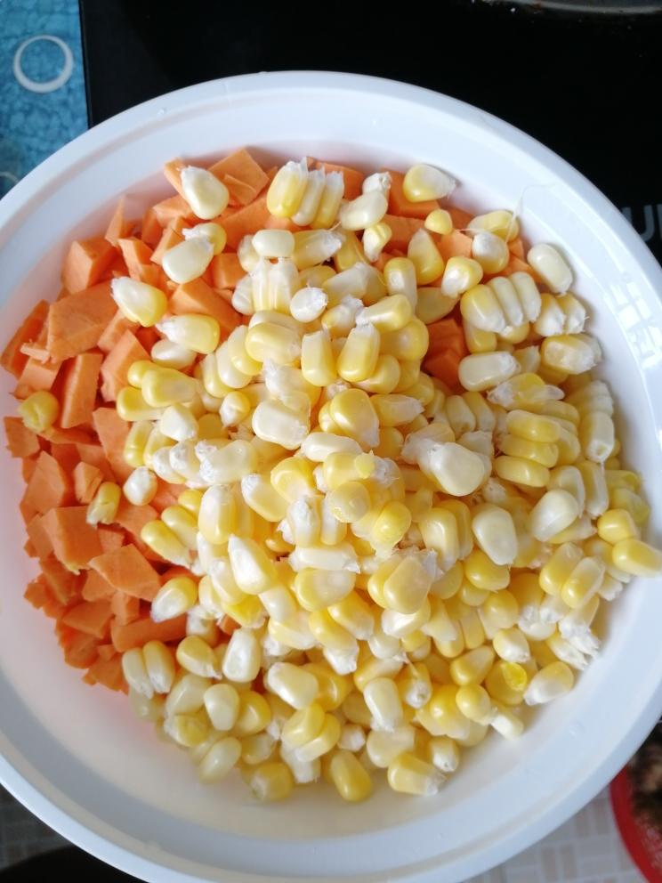 玉米番薯瘦肉虾饼