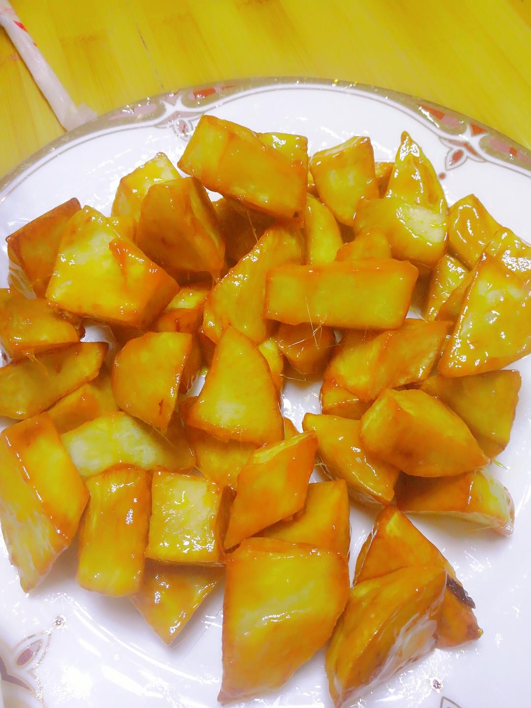 【拔丝地瓜的做法步骤图,拔丝地瓜怎么做好吃