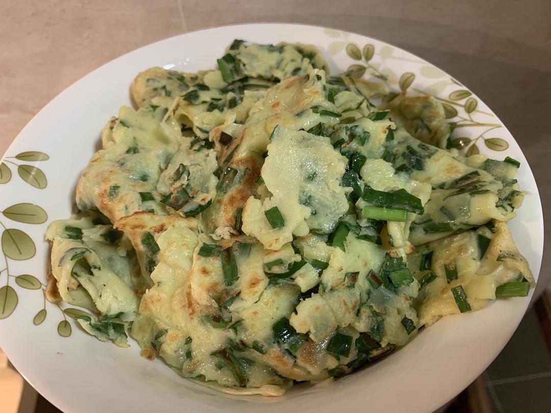韭菜鸡蛋煎饼