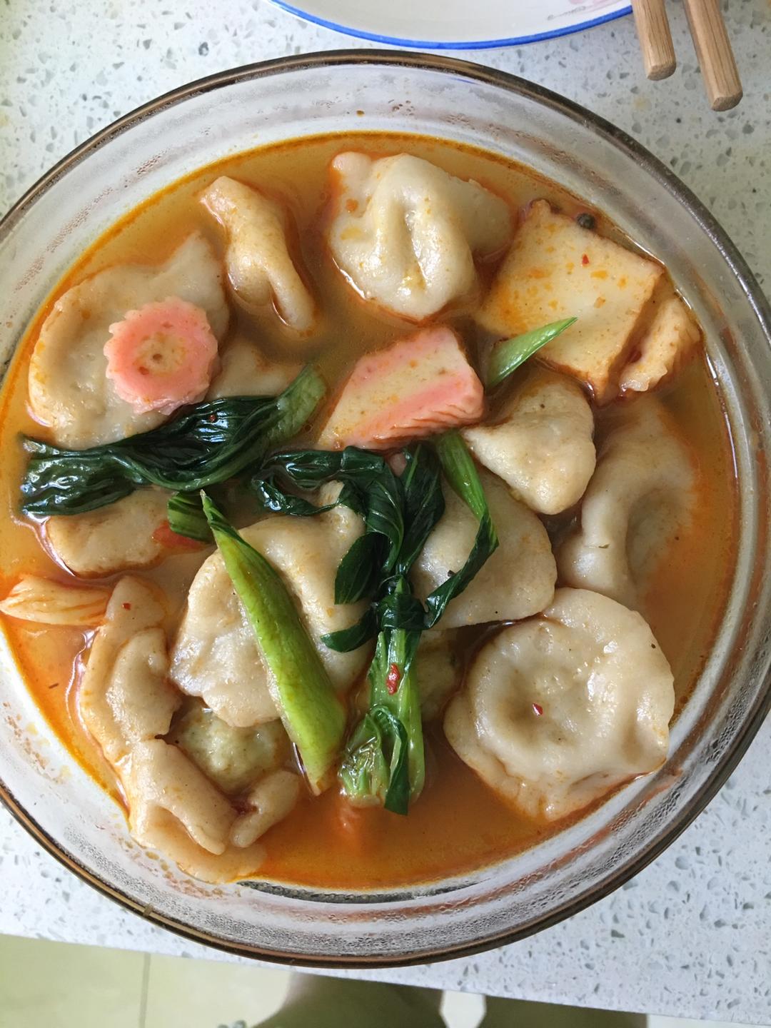 麻辣水饺的做法