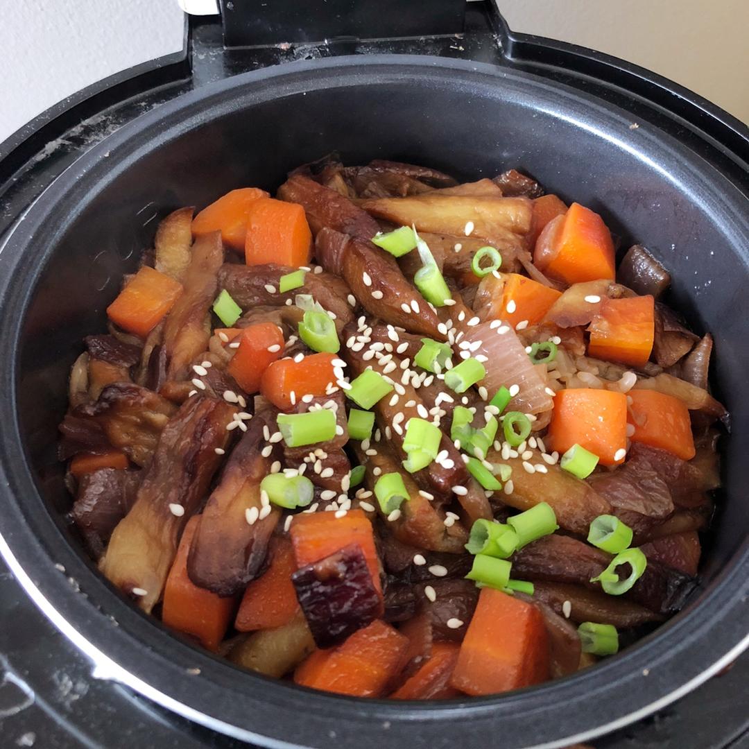 锦小厨养成记做的茄子焖饭