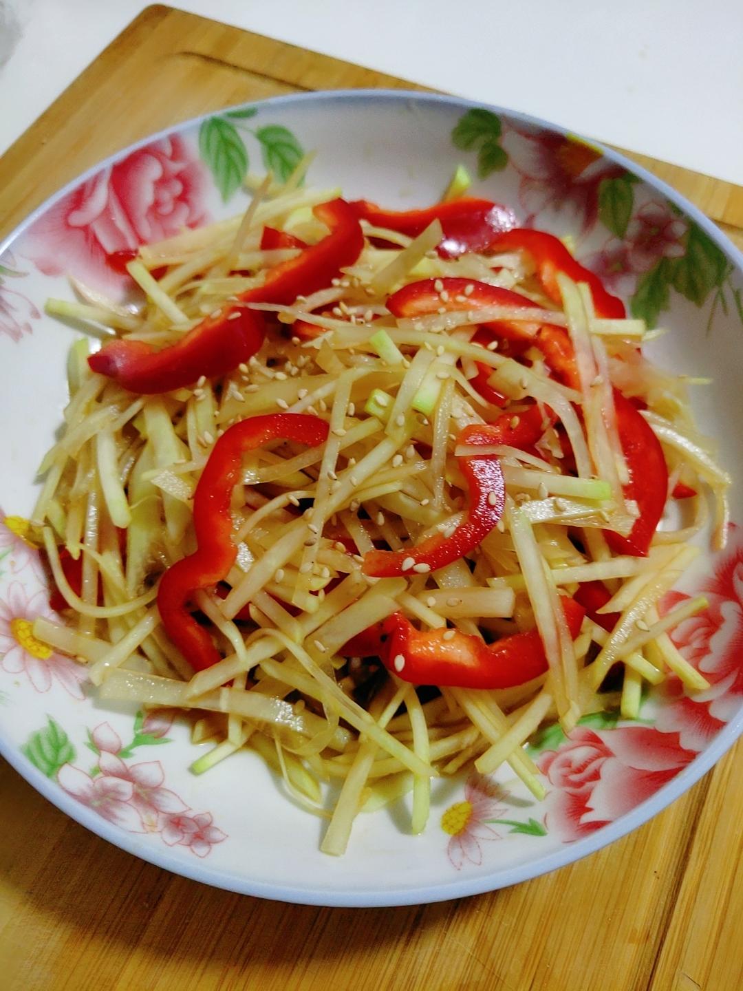 凉拌苤蓝(苤列)的做法 步骤3