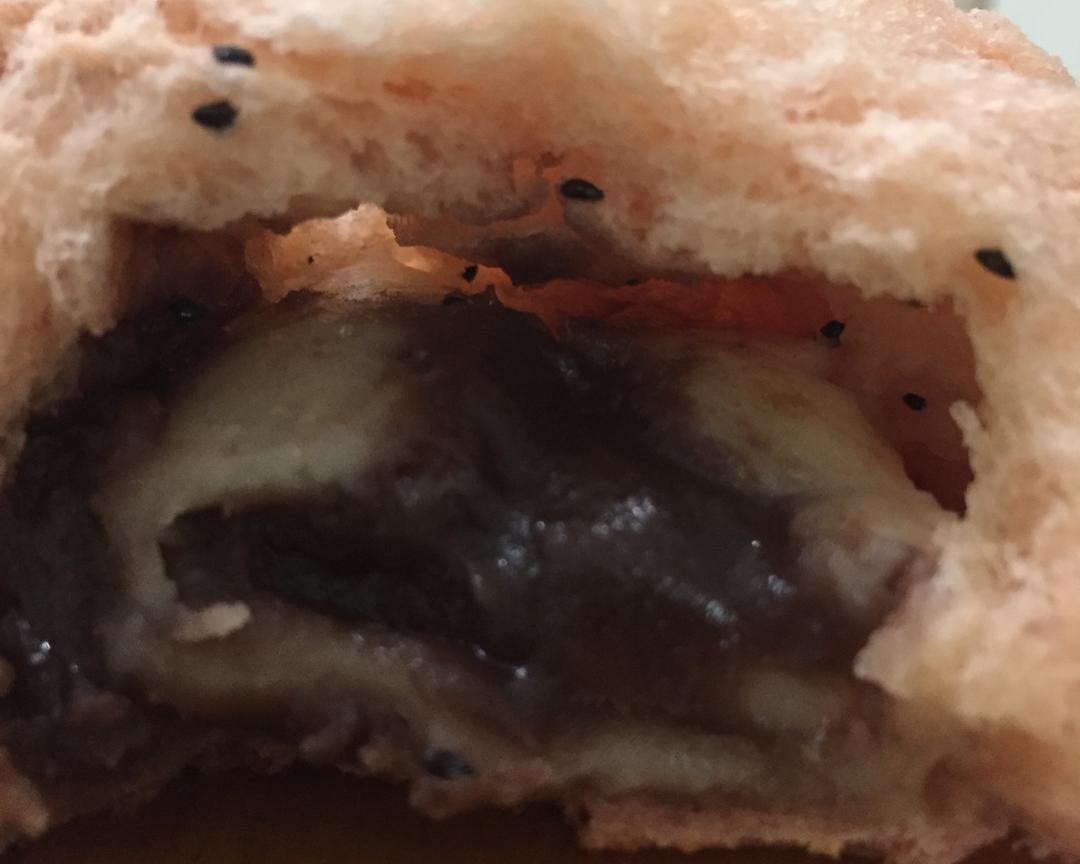 【酸奶火龙果面包——麻薯豆沙馅料的做法步骤图】Helen699-制作