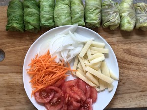 老外版圆白菜酿菜的做法 步骤4