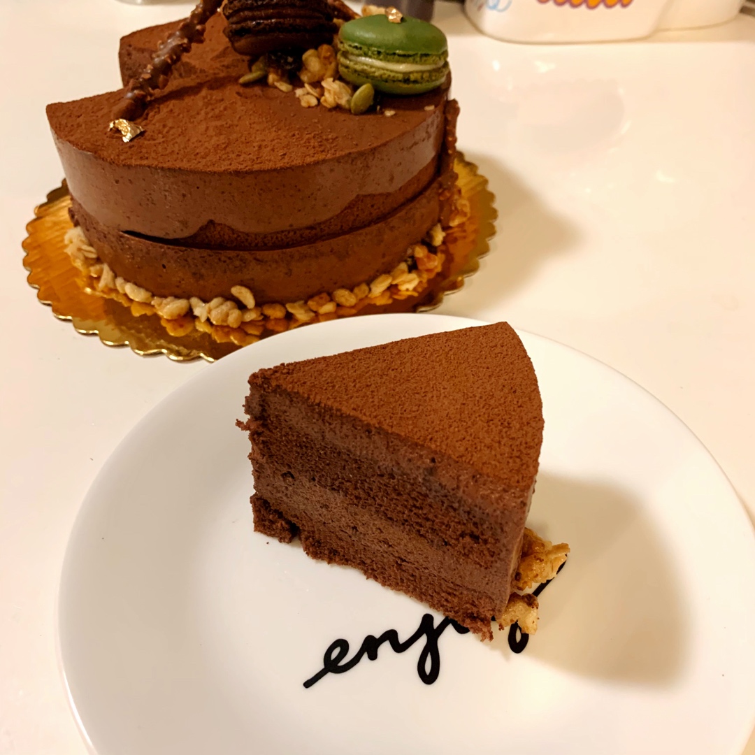 xyanx14做的黑巧克力慕斯蛋糕