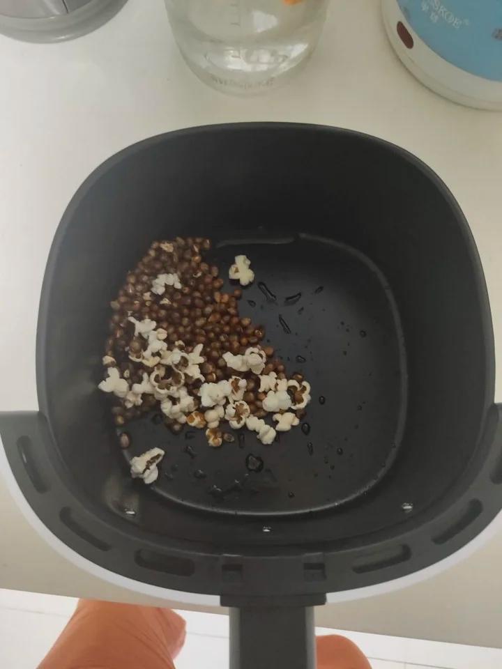 ruming做的空气炸锅爆米花