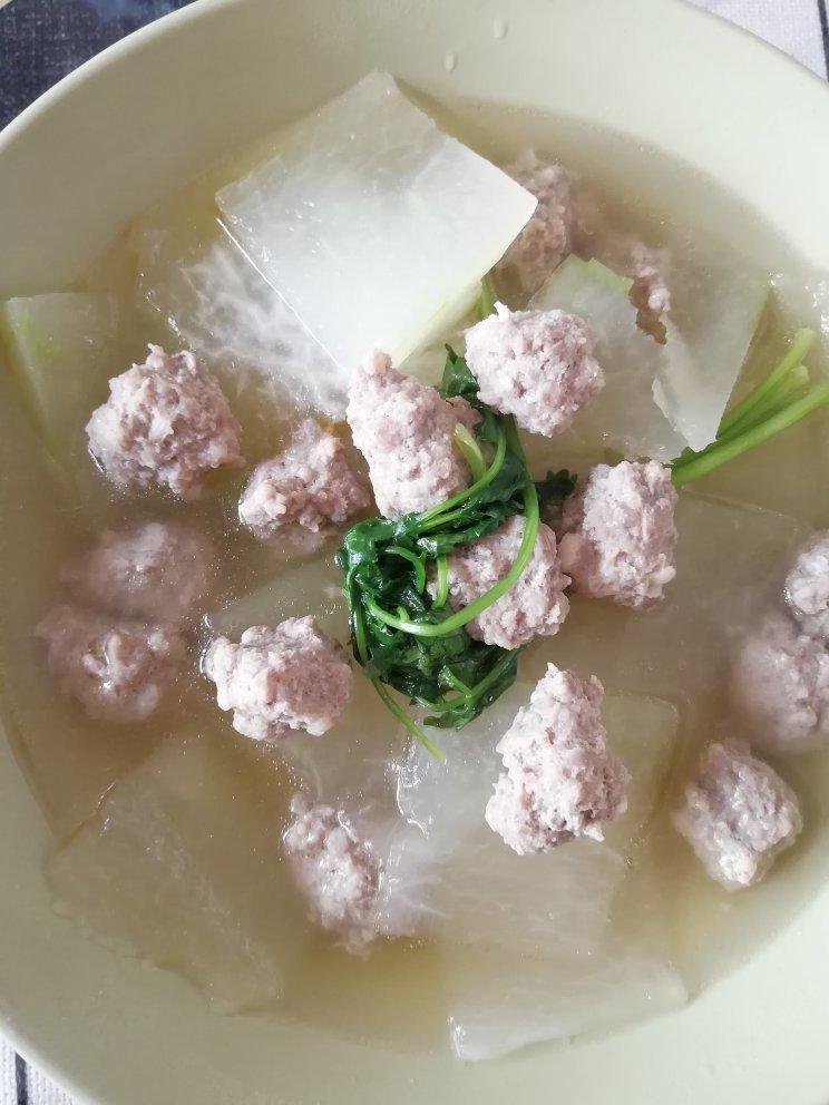 rambo小盆友做的羊肉丸子汤