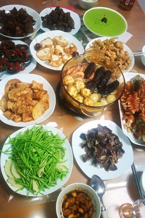 心含着雨做的年夜饭