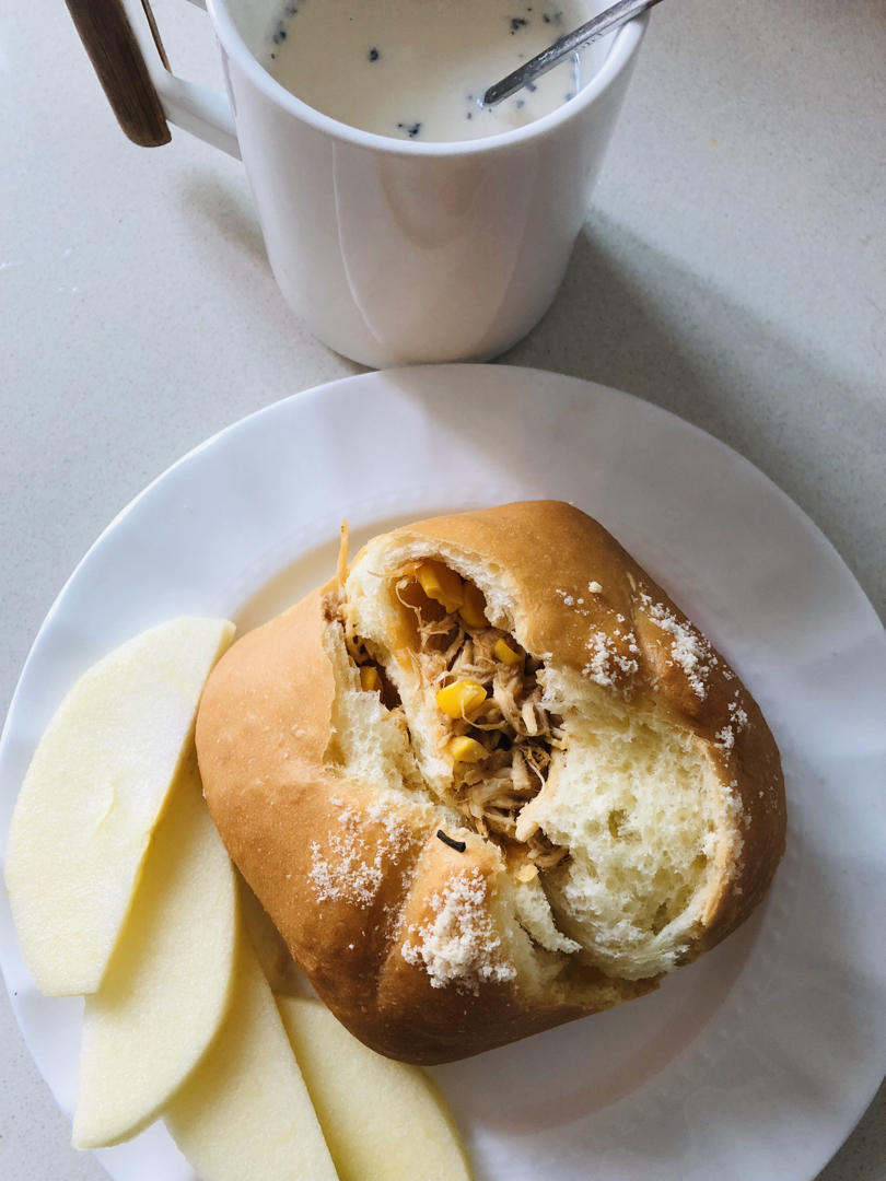 eggbaby做的芝士鸡肉面包