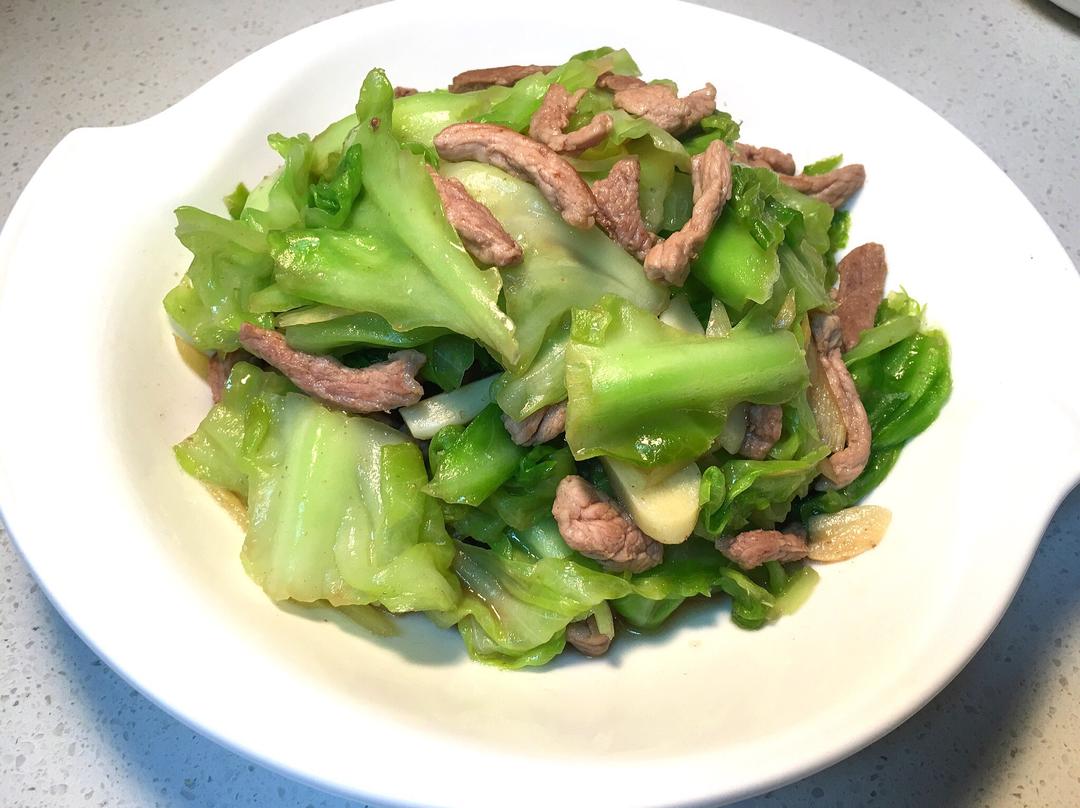 卷心菜炒肉丝
