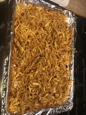 柠檬叶干鸡丝的做法 步骤4