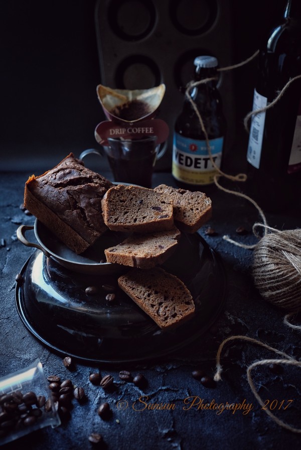 【全麦特浓摩卡朗姆提子快手面包【健康主食】