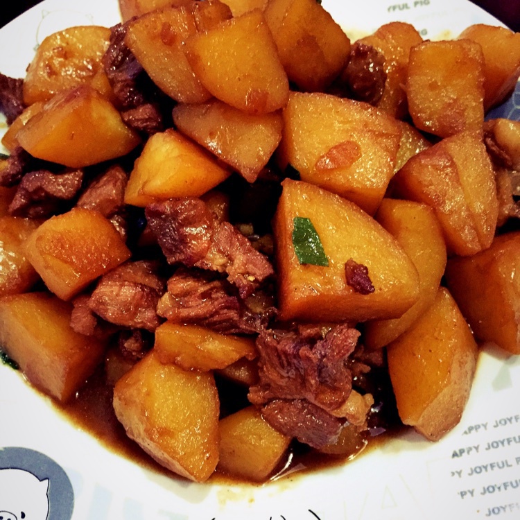 家常菜 土豆烧肉 慈溪以便以谢做的土豆烧肉
