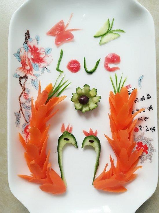 紫藤燕舞做的胡萝卜花/盘饰/拼盘/摆盘(有步骤)