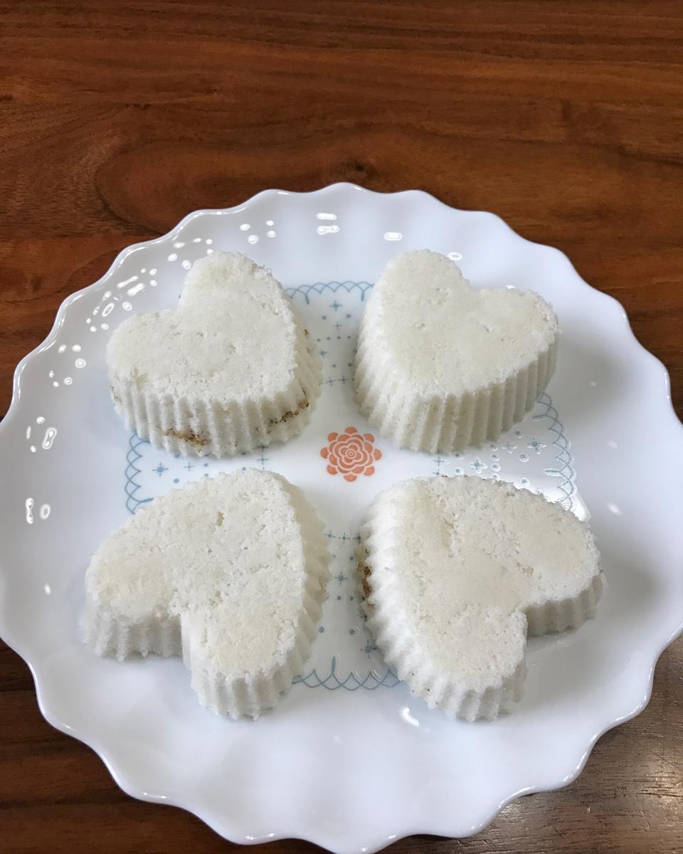 树上柚做的重阳糕(豆沙米糕)
