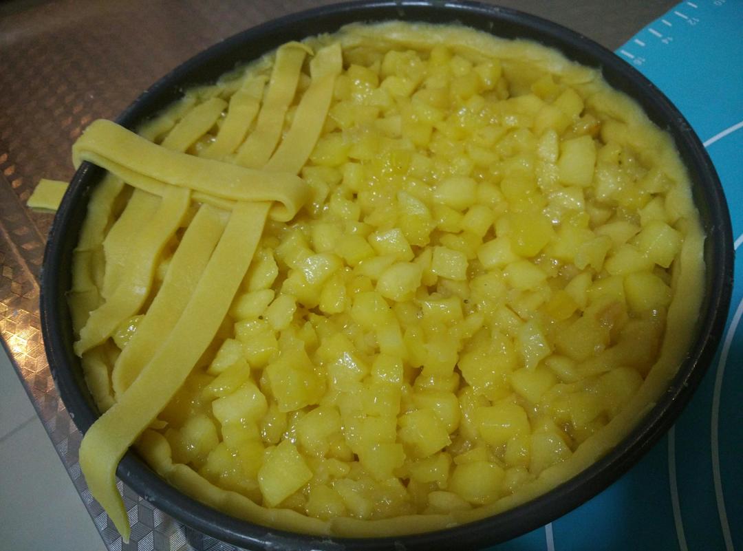 【八寸苹果派的做法步骤图，八寸苹果派怎么做好吃】素食也精彩-制作