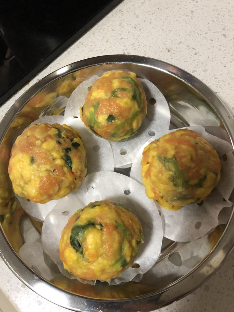 陆mute做的减脂玉米面菜团子