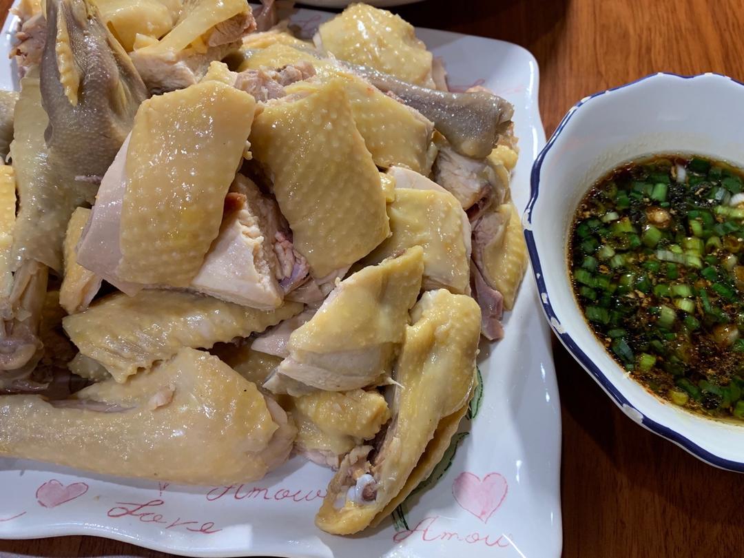 点横竖撇捺做的白斩鸡—独家秘制蘸酱料