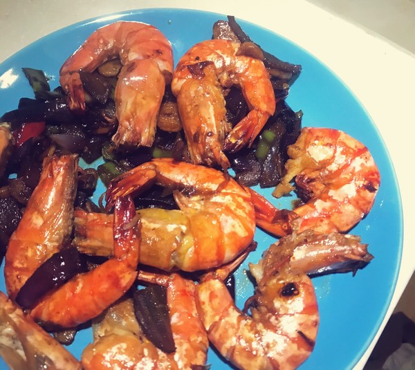 下饭菜_洋葱米饭做的食品油焖虾来宾最爱宏业图片