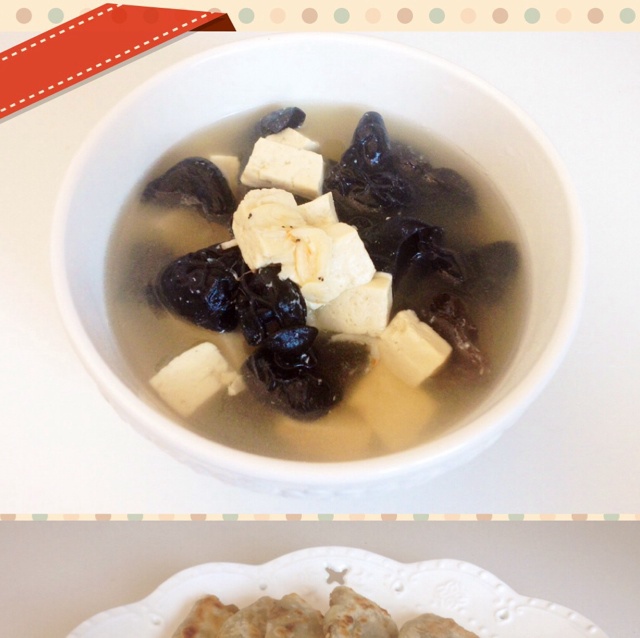 小怪兽_做的木耳豆腐汤